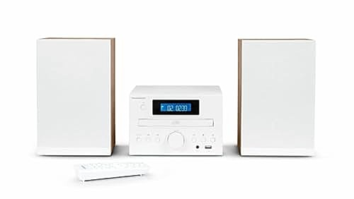 Micro Chaine Bluetooth Radio FM, CD, MP3 USB Blanche Thomson MIC121BT