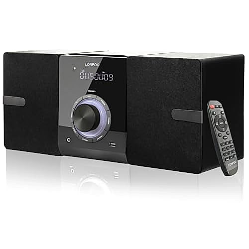 Micro Chaîne Hi-FI Stéréo Système compacte LONPOO