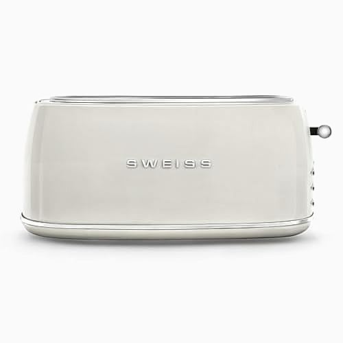 SWEISS Grille Pain Toaster GRV8 Vintage Beige