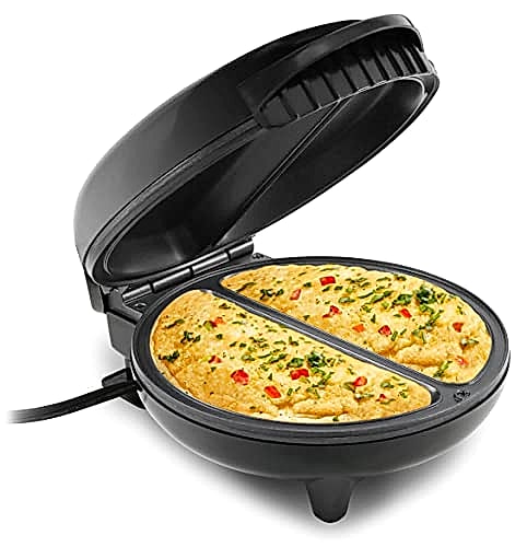 Elite Gourmet EOM205 Omelette antiadhésive, Frittata, Snack Pocket Maker, Dessert Maker