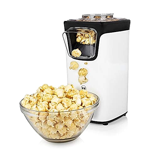 Princess Machine a Pop-corn a Air Chaud - Pop-corn Sans Huile Ni Graisse, Cuillère Doseuse, Couvercle Transparent, Ouverture De Recharge, 1100 Watts, 292986