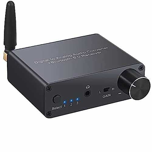 LiNKFOR Convertisseur DAC 192kHz Bluetooth 5.0
