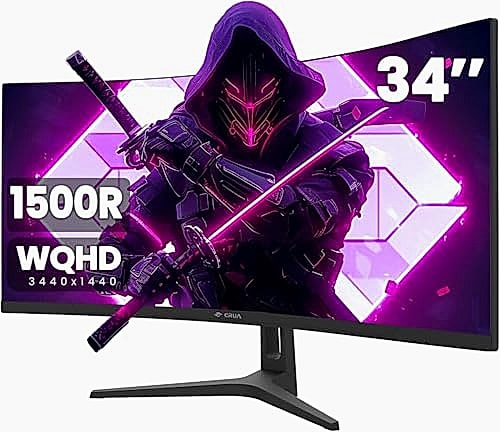 CRUA Écran PC Gaming Incurvé