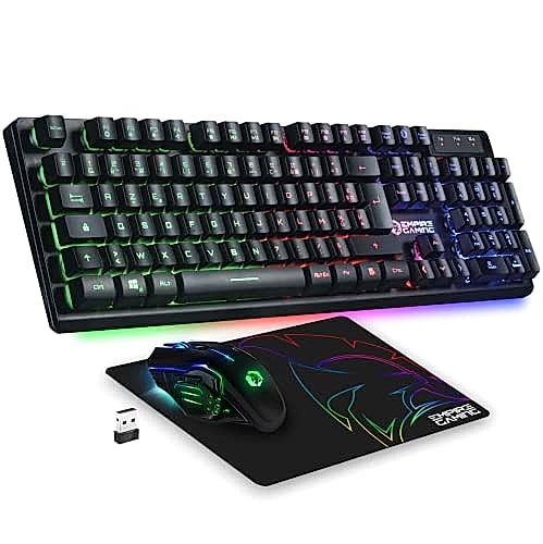 Empire Gaming - Armor RF800 Pack Clavier Souris Gaming Rechargeable sans Fil