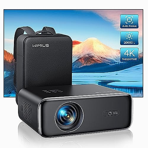 WiMiUS Vidéoprojecteur 4K WiFi Bluetooth 33000 Lumens
