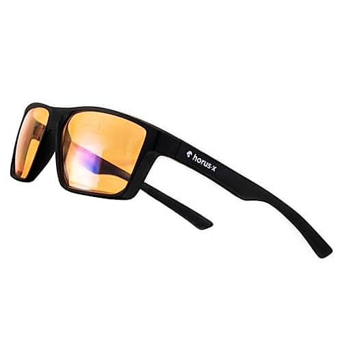 Horus X ® • Lunette Gaming • Lunette Anti Lumiere Bleue Lunettes Ecran PC | Anti Fatigue & Migraine Oculaire | One Amber
