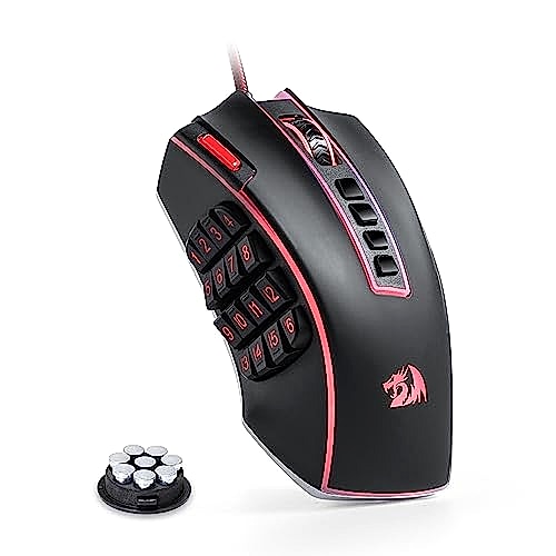 Redragon M990 Souris de jeu MMO 32 000 DPI filaire RVB